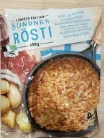 Mängden socker i Rösti avec viande des Grisons