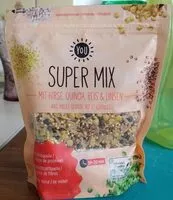 Mängden socker i Super mix avec millet, quinoa, riz et lentilles
