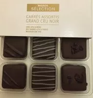 Mängden socker i Carrés assortis grand cru noir