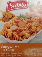 Mängden socker i Saucisse au curry avec fusilli