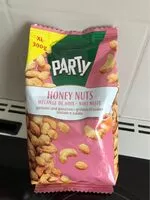 Mängden socker i Party honey nuts