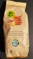Mängden socker i Sablé à l'épeautre au citron