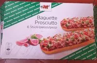 Mängden socker i Baguette Prosciutto 6 pièces