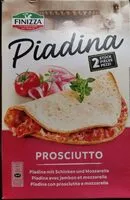 Mängden socker i Piadina prosciutto