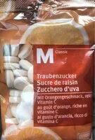 Mängden socker i Traubenzucker orange