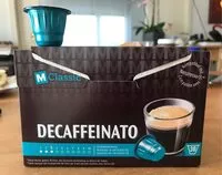 Mängden socker i Decaffeinato