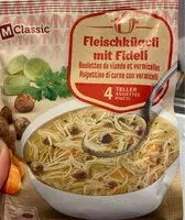 Mängden socker i Boulettes de viande et vermicelles