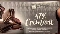 Mängden socker i Chocolat crémant47%