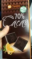 Mängden socker i 70% Cacao