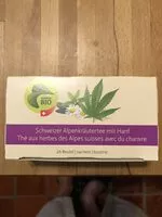 Mängden socker i Schweizer Alpenkräutertee mit Hanf