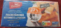 Mängden socker i Fischstäbchen paniert