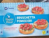 Mängden socker i Bruschetta pomodori
