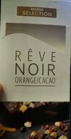 Mängden socker i Rêve noir orange/cacao