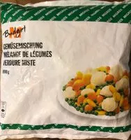 Mängden socker i Mélange de légumes