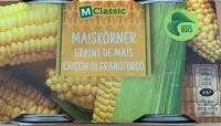 Mängden socker i Grains de maïs