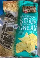 Mängden socker i Extra crunchy sour cream & onions