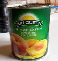 Mängden socker i Pfirsichhälften