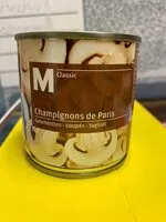 Mängden socker i Champignons de Paris