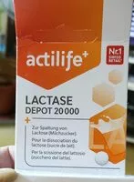 Mängden socker i Lactase depot 20000