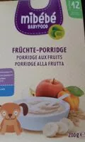 Mängden socker i Porridge aux fruits