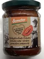 Mängden socker i tomates semi-séchées