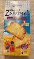 Mängden socker i Fitness Zwieback