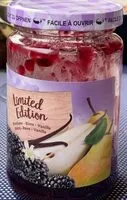Mängden socker i Confiture Mûre Poire Vanille