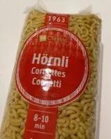 Mängden socker i Hörnli