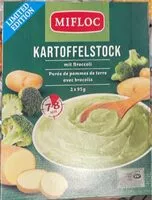 Mängden socker i Purée de pommes de terre avec brocolis