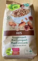 Mängden socker i Muesli croquant aux noix