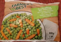 Mängden socker i Gartenerbsen mit Karotten