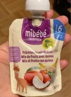 Mängden socker i Mix de fruits avec quinoa