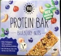 Mängden socker i Protein Bar Blueberry-Nuts