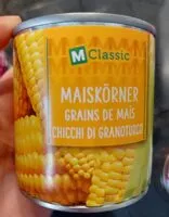 Mängden socker i Grains de maïs