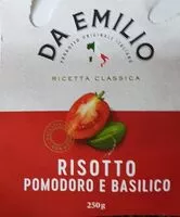 Mängden socker i Da Emilio Risotto pomodore e basilico