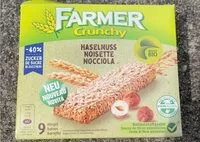 Mängden socker i Farmer crunchy noisette
