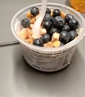 Mängden socker i proteinjogurt heidelbeeren und müesli