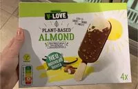 Mängden socker i Almond-based glace