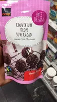 Mängden socker i Couverture drops 50% cacao