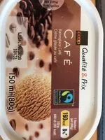 Mängden socker i Crème glacée au café