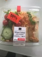 Mängden socker i Mixed Salat With Chicken