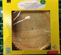 Mängden socker i Fond de tarte en  pâte feuilletée PUR BEURRE