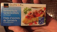 Mängden socker i Filets d'anchois de Cantabrie : à l'huile d'olive
