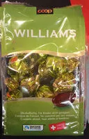 Mängden socker i Williams Chocolat au lais suisse fourré à la liqueur de williams