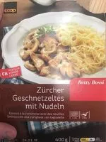 Mängden socker i Emincé à La Zurichoise Avec Des Nouilles Coop Betty Bossi