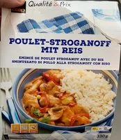 Mängden socker i Émince de poulet stroganov avec du riz
