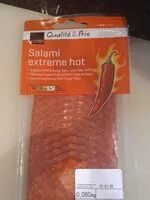 Mängden socker i Salami extreme hot