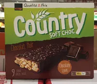 Mängden socker i Qualité & Prix Country SOFT CHOC Chocolat Noir