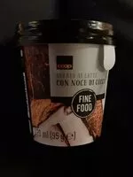 Mängden socker i Gelato al latte con noce di cocco