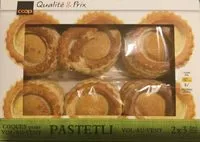 Mängden socker i Pastetli vol-au-vent